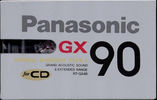 Compact Cassette Panasonic GX 90 "RT-GX90" Type I Normal 1989 Japan