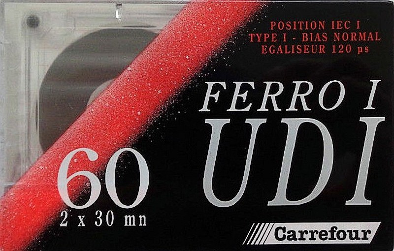 Compact Cassette Carrefour UD I 60 Type I Normal France