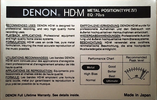Compact Cassette Denon HD-M 90 Type IV Metal 1988 Europe, USA