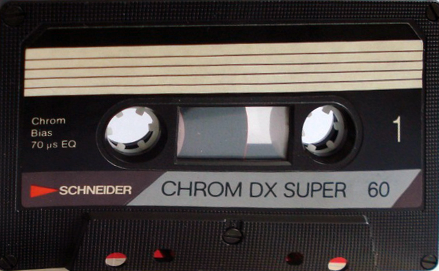 Compact Cassette Schneider Chrom DX Super 60 Type II Chrome 1985 Europe