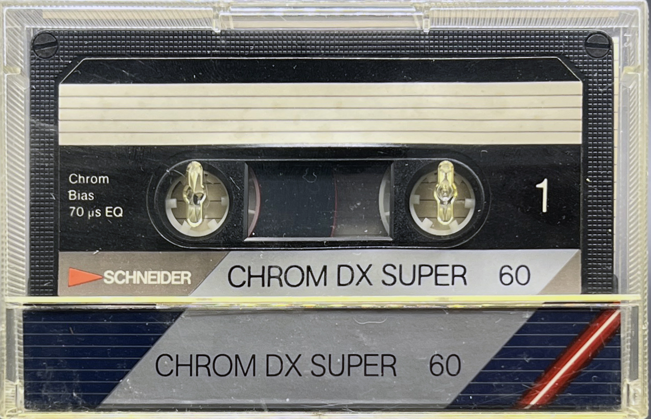 Compact Cassette Schneider Chrom DX Super 60 Type II Chrome 1985 Europe