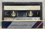 Compact Cassette Schneider Chrom DX Super 60 Type II Chrome 1985 Europe