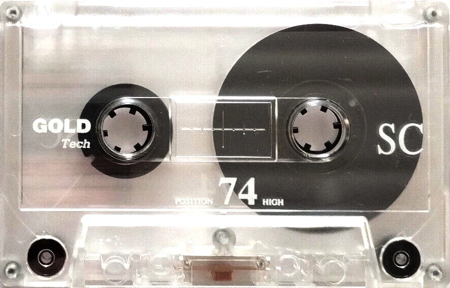 Compact Cassette Gold Tech SC 74 Type II Chrome 1994 Italy