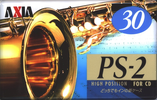 Compact Cassette AXIA PS-II / PS-2 30 "PS2H 30" Type II Chrome 1996 Japan