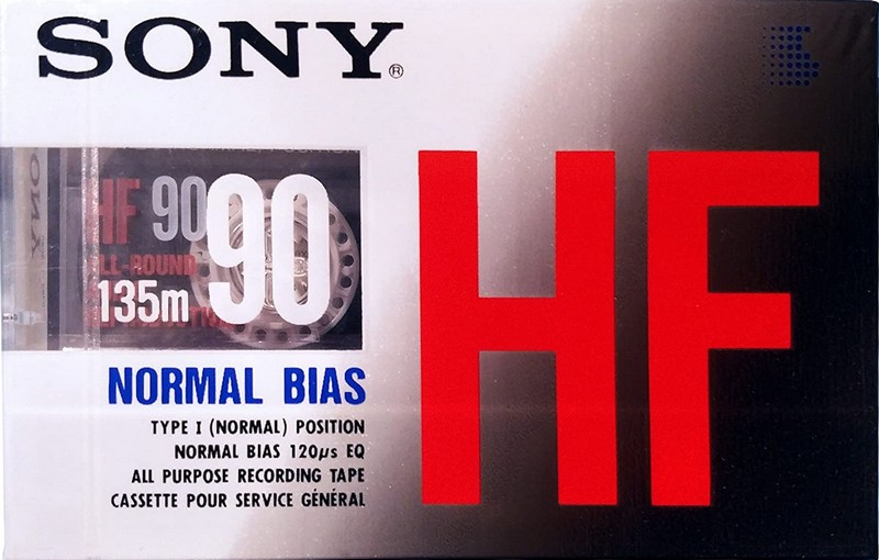 Compact Cassette Sony HF 90 Type I Normal 1990 North America