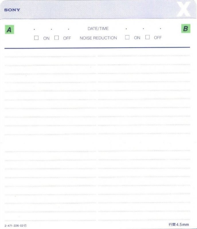 2 pack Sony XII 90 "2C-90X2B" Type II Chrome 1994 Japan