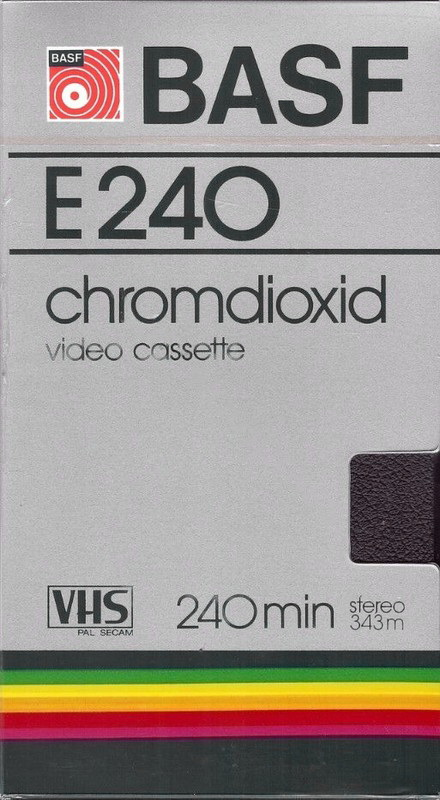 VHS, Video Home System BASF 240 Type II Chrome 1983 Europe