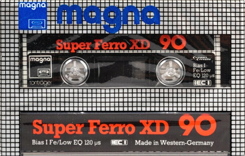 Compact Cassette Magna Super Ferro XD 90 Type I Normal 1984 Europe