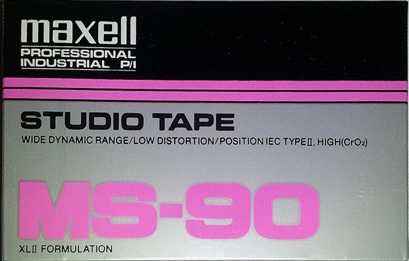 Compact Cassette Maxell Studio Tape MS 90 Type II Chrome 1993 USA