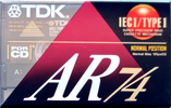 Compact Cassette TDK AR 74 "AR-74" Type I Normal 1992 Europe