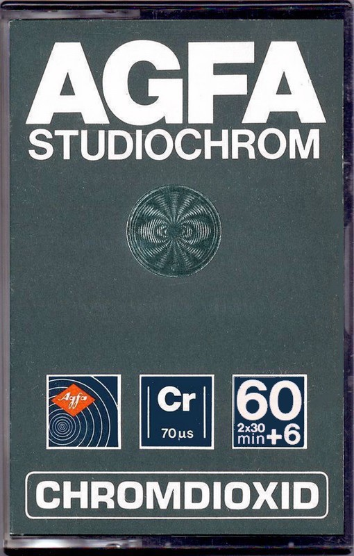 Compact Cassette AGFA Studiochrom 60+6 Type II Chrome 1980 Europe