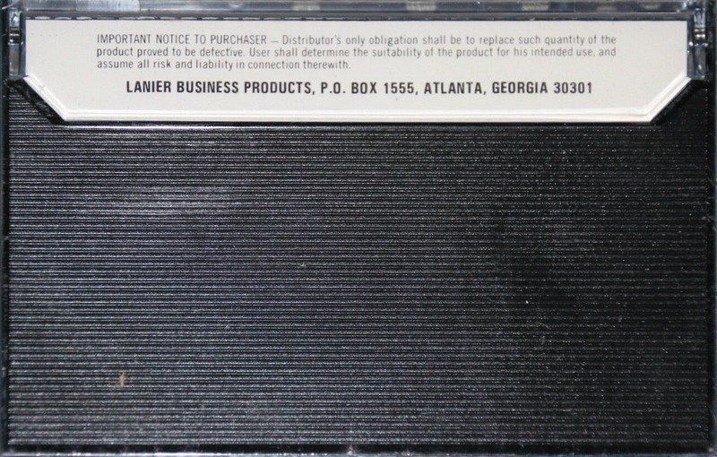 Compact Cassette Lanier 60 "Dictation tape-pak" Dictating Cassette USA