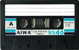 Compact Cassette Aiwa SX 46 Type II Chrome 1982 Japan