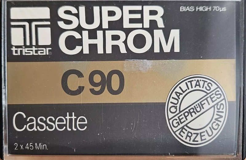 Compact Cassette Tristar 90 Type II Chrome 1979 Germany