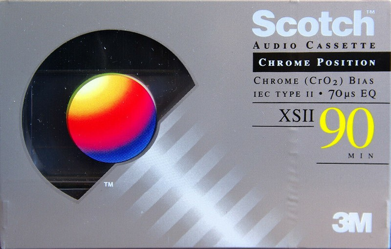 Compact Cassette Scotch XS II 90 Type II Chrome 1993 Worldwide