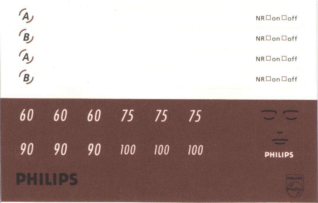 Compact Cassette Philips MCX Master 60 Type II Chrome 1990 Europe