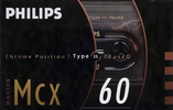 Compact Cassette Philips MCX Master 60 Type II Chrome 1990 Europe