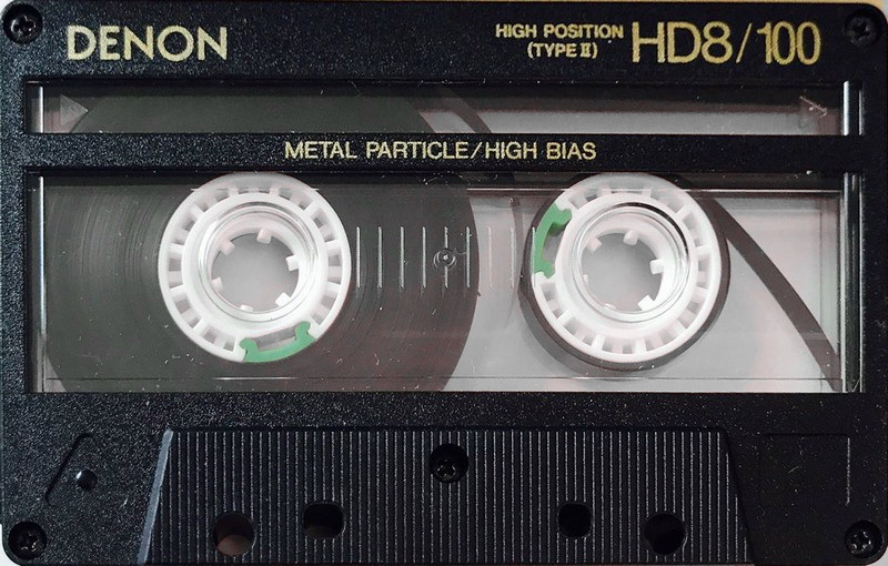 Compact Cassette Denon HD8 100 Type II Chrome 1988 USA