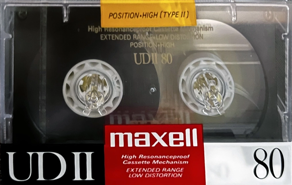 Compact Cassette Maxell UDII / UD2 80 Type II Chrome 1988 Japan