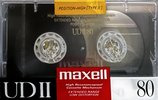 Compact Cassette Maxell UDII / UD2 80 Type II Chrome 1988 Japan