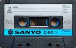 Compact Cassette Sanyo CR 90 Type II Chrome 1978 Europe