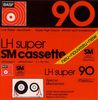 Compact Cassette BASF LH Super 90 "Small Window" Type I Normal 1974 Europe