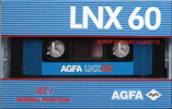 Compact Cassette AGFA LNX 60 Type I Normal 1989 Europe