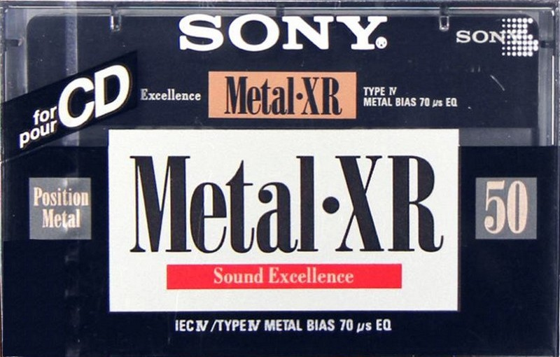 Compact Cassette Sony Metal-XR 50 Type IV Metal 1992 Europe