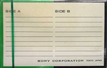 Compact Cassette Sony 90 "Magazine Tape" Type I Normal 1967 Japan