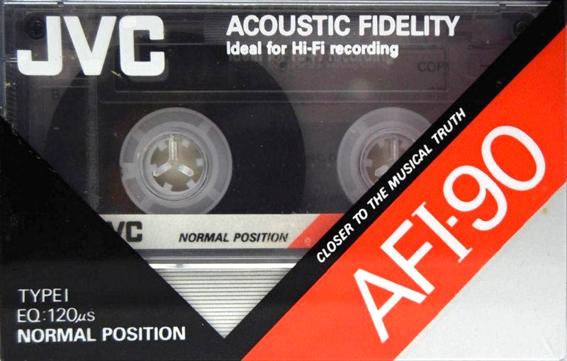 Compact Cassette JVC AFI 90 "AF1-90S" Type I Normal 1990 North America