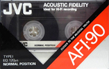 Compact Cassette JVC AFI 90 "AF1-90S" Type I Normal 1990 North America