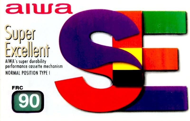 Compact Cassette Aiwa FRC 90 "SE Super Excellent" Type I Normal 1988 Europe