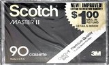 Compact Cassette Scotch Master II 90 Type II Chrome 1981 USA