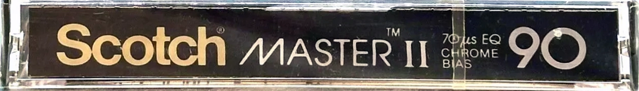 Compact Cassette Scotch Master II 90 Type II Chrome 1981 USA