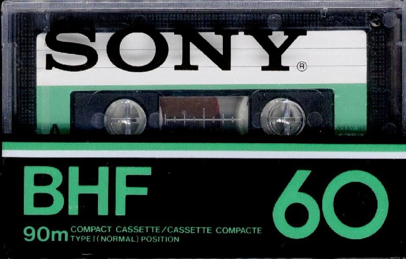 Compact Cassette Sony BHF 60 Type I Normal 1978 North America