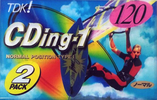 2 pack TDK CDing 1 120 "CD1-120X2K" Type I Normal 1997 Japan