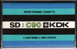 Compact Cassette KDK SD 90 Type I Normal 1973 Worldwide