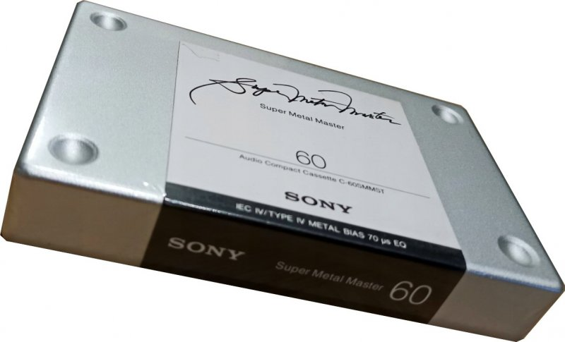 Compact Cassette Sony Super Metal Master 60 "C-60SMMST" Type IV Metal 1996 Europe