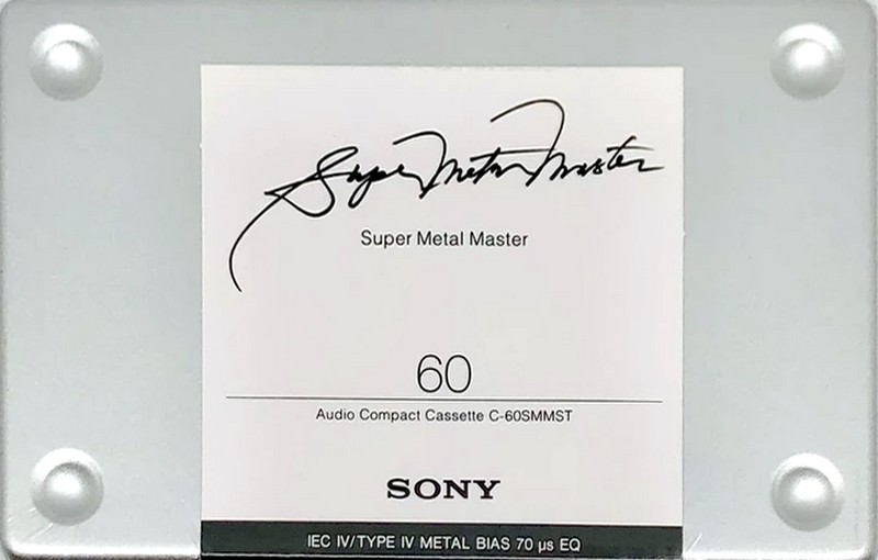 Compact Cassette Sony Super Metal Master 60 "C-60SMMST" Type IV Metal 1996 Europe