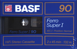 Compact Cassette BASF Ferro Super I 90 Type I Normal 1988 Europe