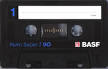 Compact Cassette BASF Ferro Super I 90 Type I Normal 1988 Europe