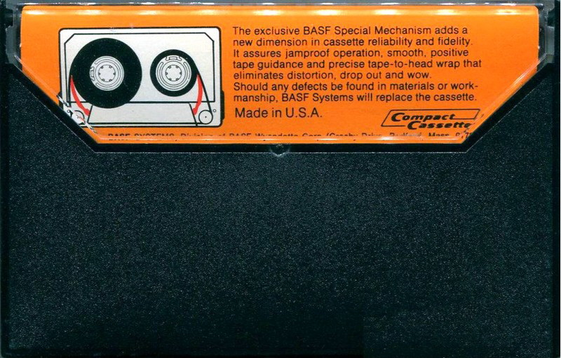 Compact Cassette BASF SK 60 Type I Normal 1974 USA