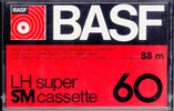 Compact Cassette BASF LH Super 60 "Oval Window" Type I Normal 1976 Europe