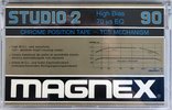 Compact Cassette Magnex Studio 2 90 Type II Chrome 1985 Europe