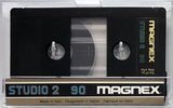 Compact Cassette Magnex Studio 2 90 Type II Chrome 1985 Europe