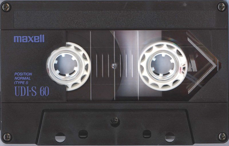 Compact Cassette Maxell UDI-S 60 Type I Normal 1986 Europe