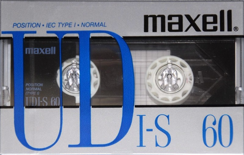 Compact Cassette Maxell UDI-S 60 Type I Normal 1986 Europe