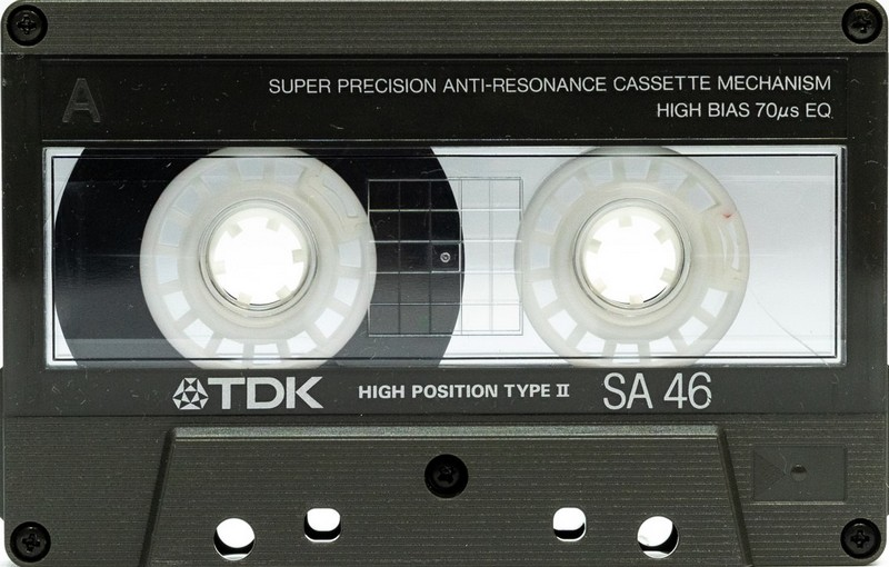 Compact Cassette TDK SA 46 Type II Chrome 1988 Australia, Europe
