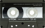 Compact Cassette TDK SA 46 Type II Chrome 1988 Australia, Europe