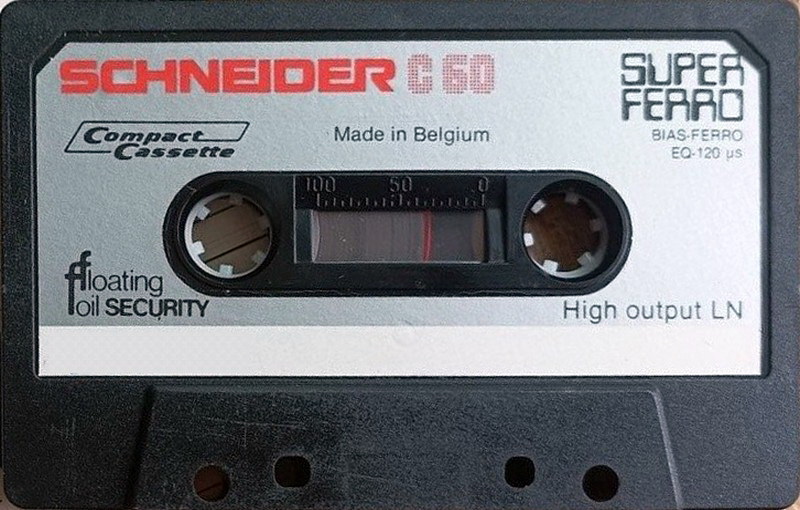 Compact Cassette Schneider 60 Type I Normal 1976 Europe